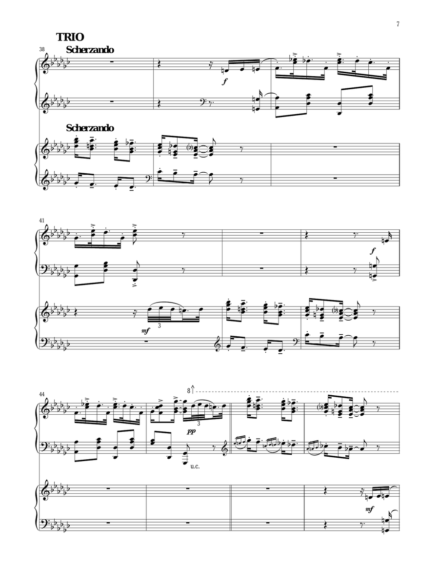 Old Adam (for 2 pianos) Piano Method scores gallery preview page 5