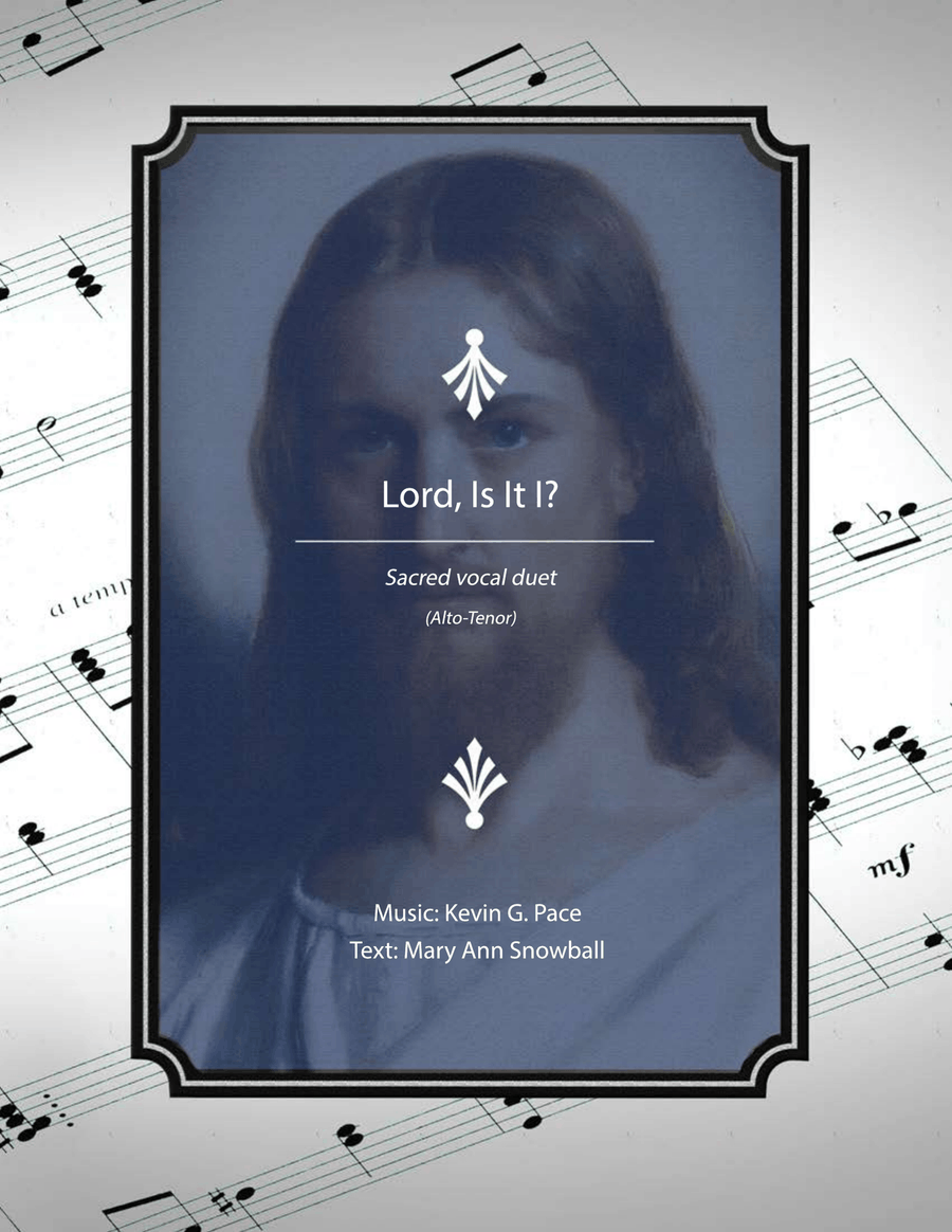 Lord, Is It I? - sacred vocal duet (Alto-Tenor) with piano accompaniment Piano Accompaniment scores gallery preview page 1