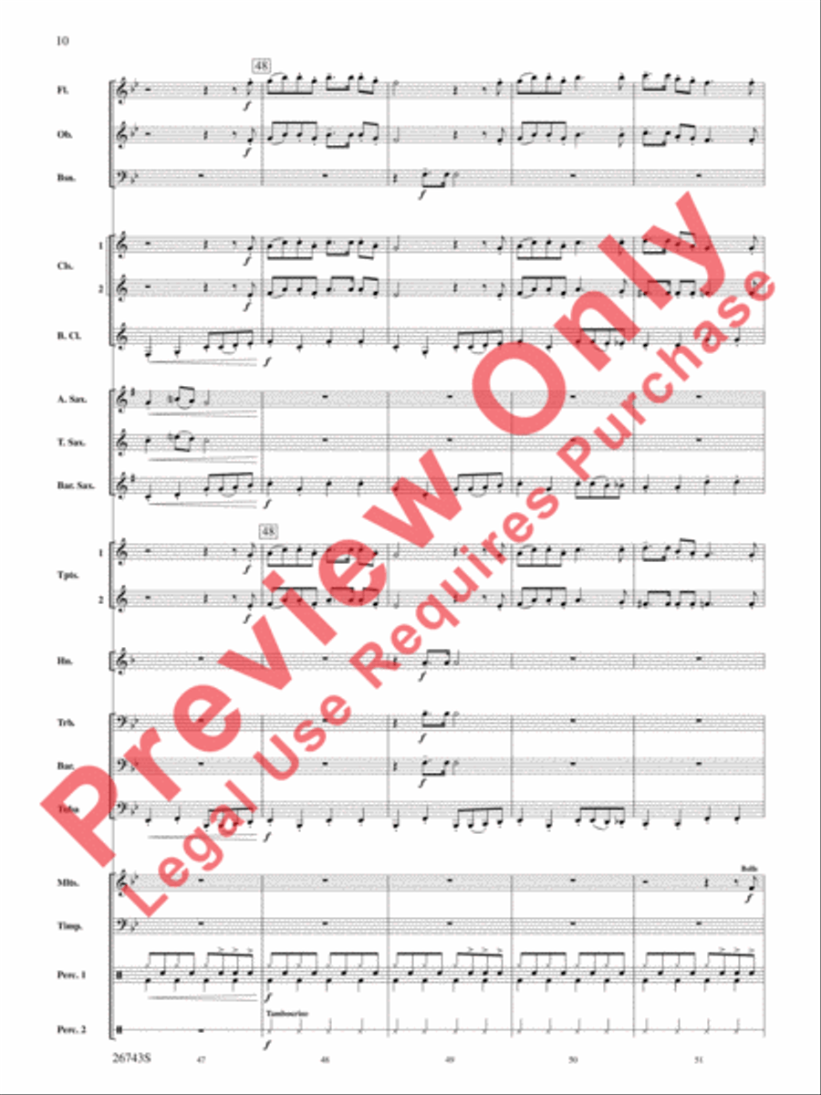 A Day at Disneyland Concert Band scores gallery preview page 11