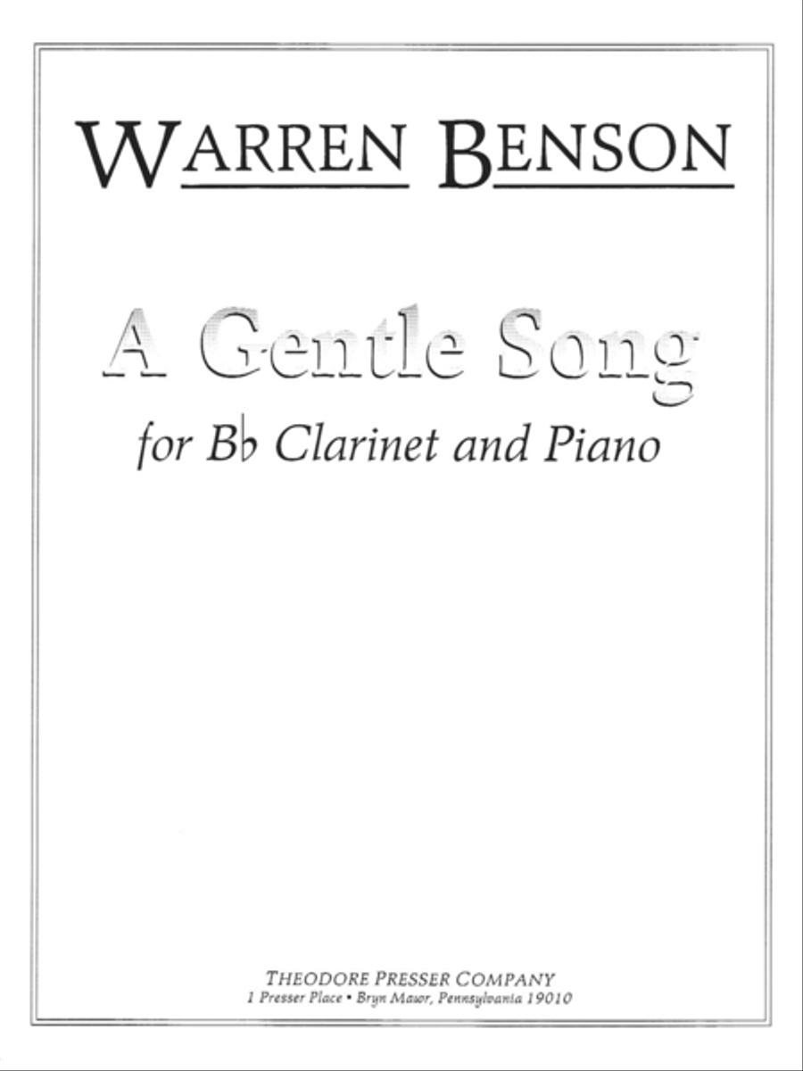 A Gentle Song A Gentle Song Chamber Music scores gallery preview page 1