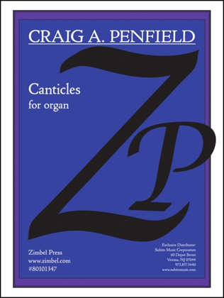 Book cover for Canticles for Organ
