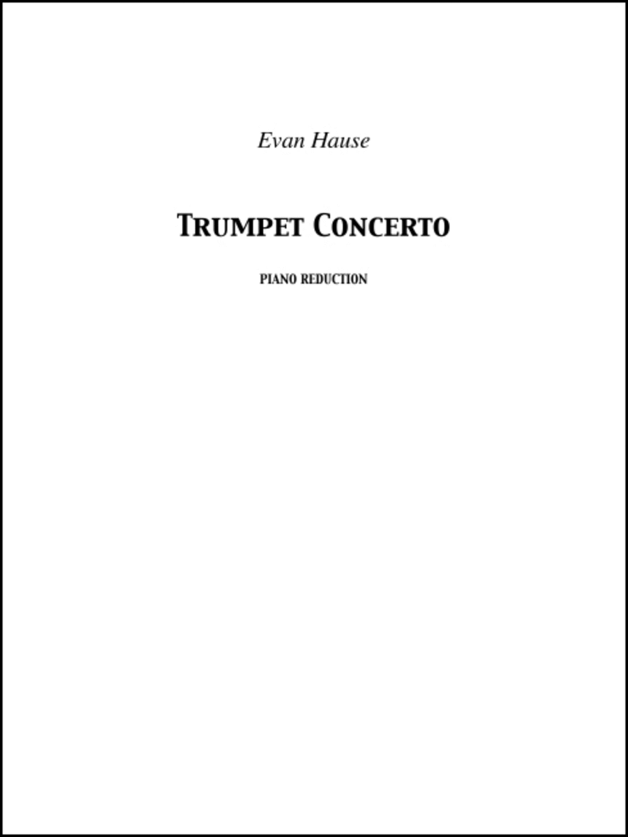 Trumpet Concerto (reduction) Flugelhorn scores gallery preview page 1