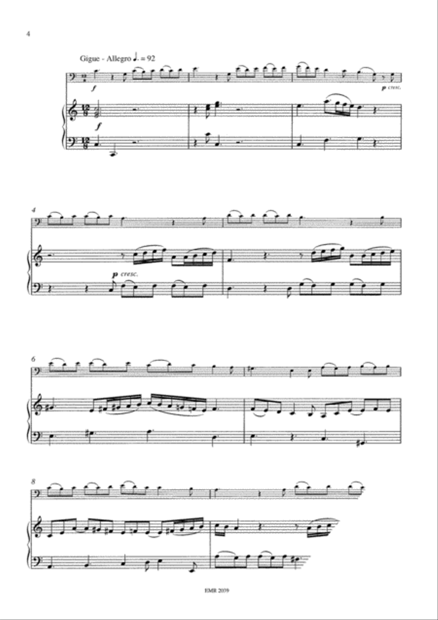 Sonata in C Major Organ scores gallery preview page 4