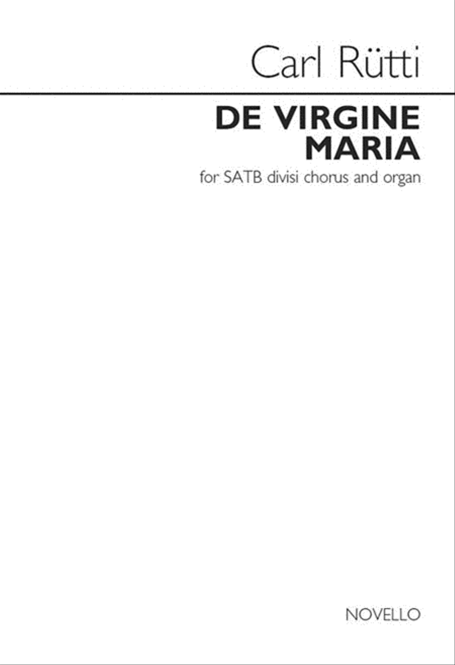 De Virgine Maria Divisi scores gallery preview page 1