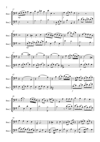 Teleman Bassoon Duet (Sonata 7, Presto, twv 41;3) image number null