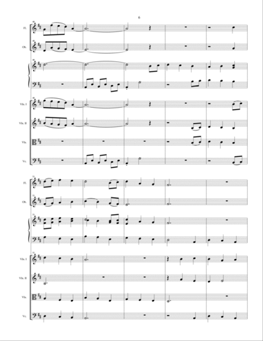 Fantasia for Christmas (chamber orchestra) Chamber Orchestra scores gallery preview page 6