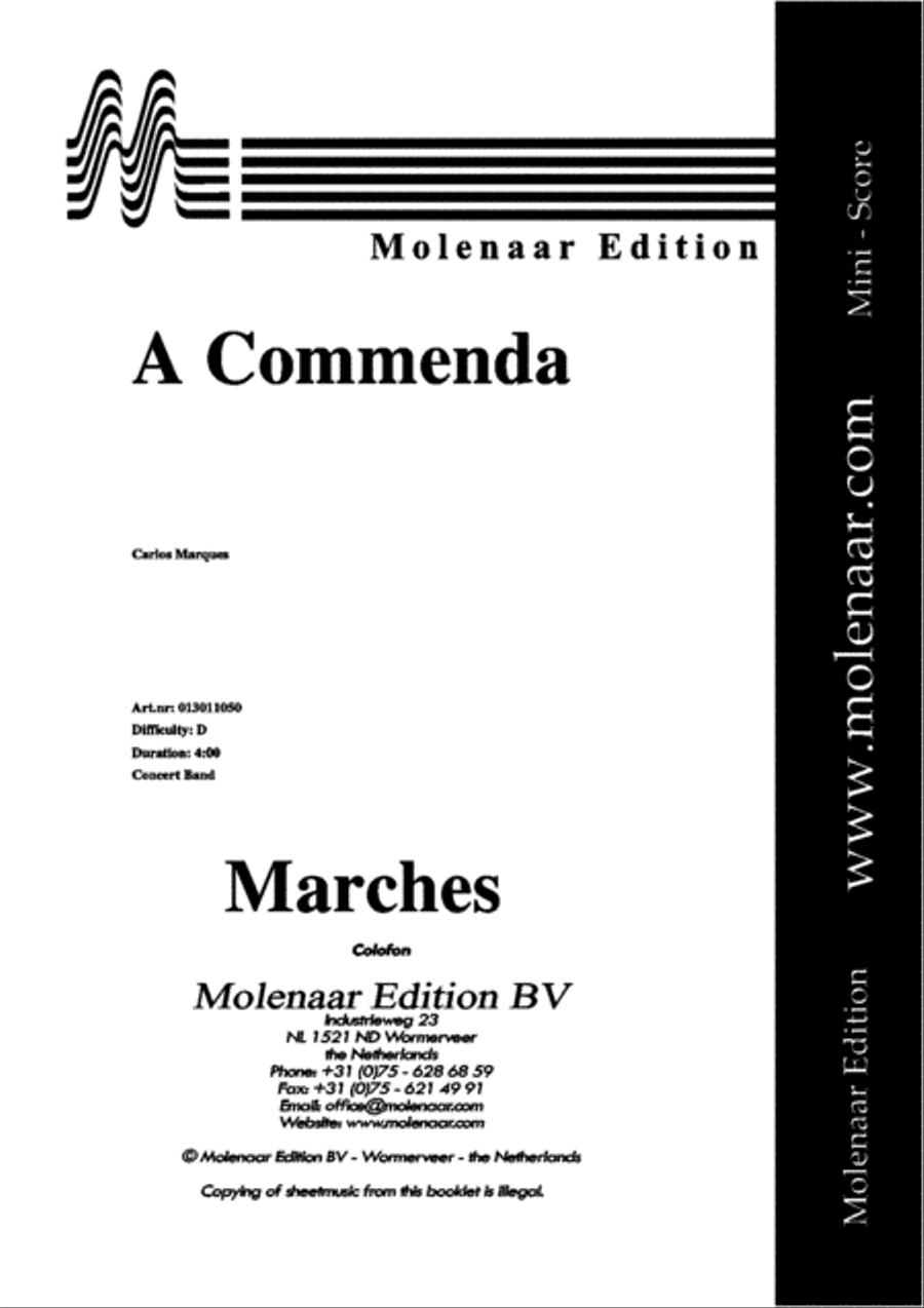 A Commenda Concert Band scores gallery preview page 2