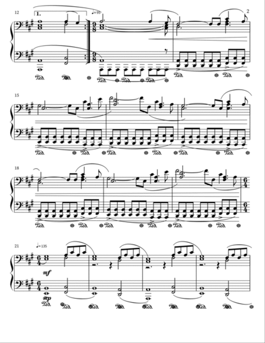 Goner Piano Solo scores gallery preview page 2