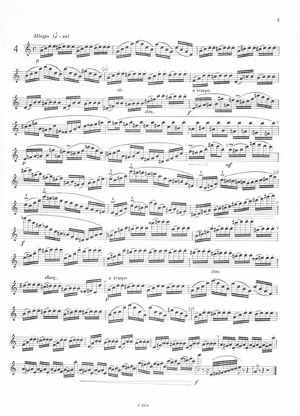 Etüden für Flöte 2 op. 33, No. 2