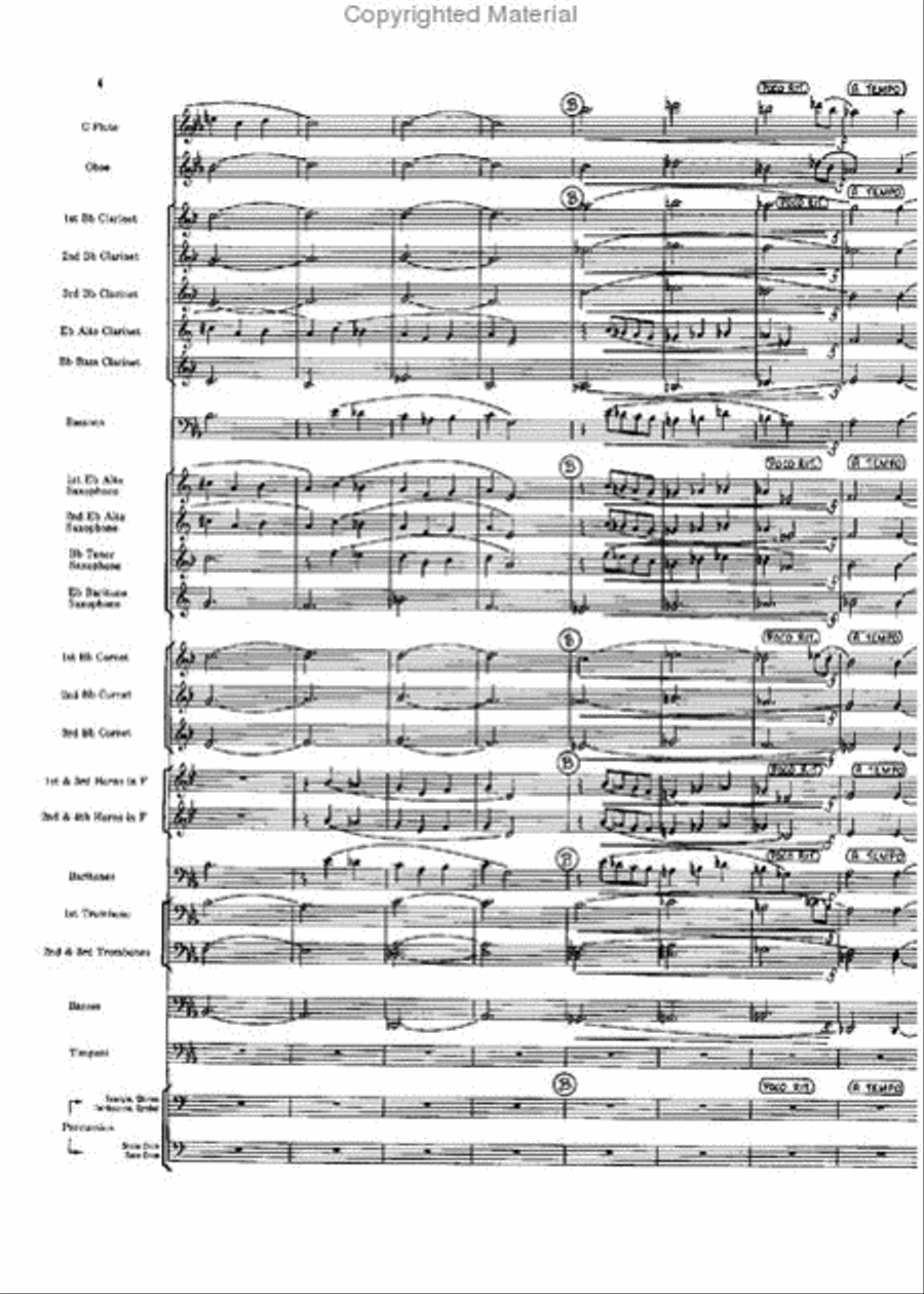 Short Prelude With Perspectives Concert Band scores gallery preview page 4