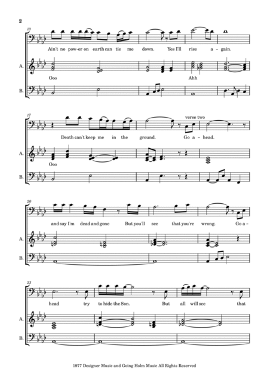 Rise Again A Cappella scores gallery preview page 2