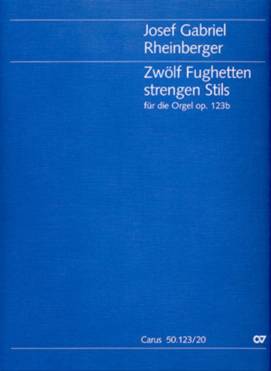 Zwolf Fughetten strengen Stils fur die Orgel Organ scores gallery preview page 1