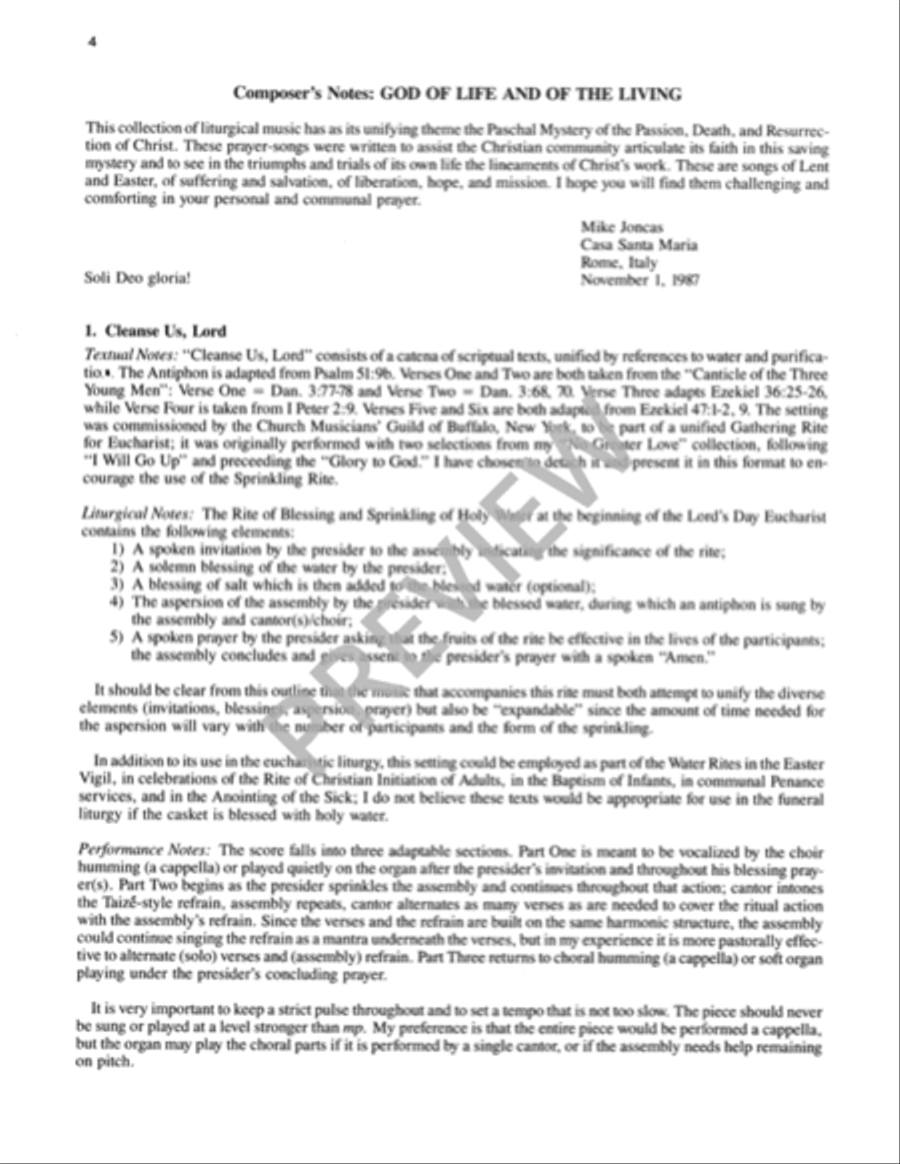 God of Life and of the Living - Music Collection Guitar scores gallery preview page 6