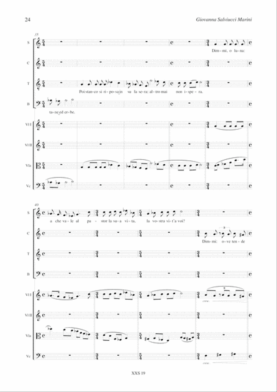 Concerto for Giacomo Leopardi for Choir and String Quartet (1996-97) Choir scores gallery preview page 14