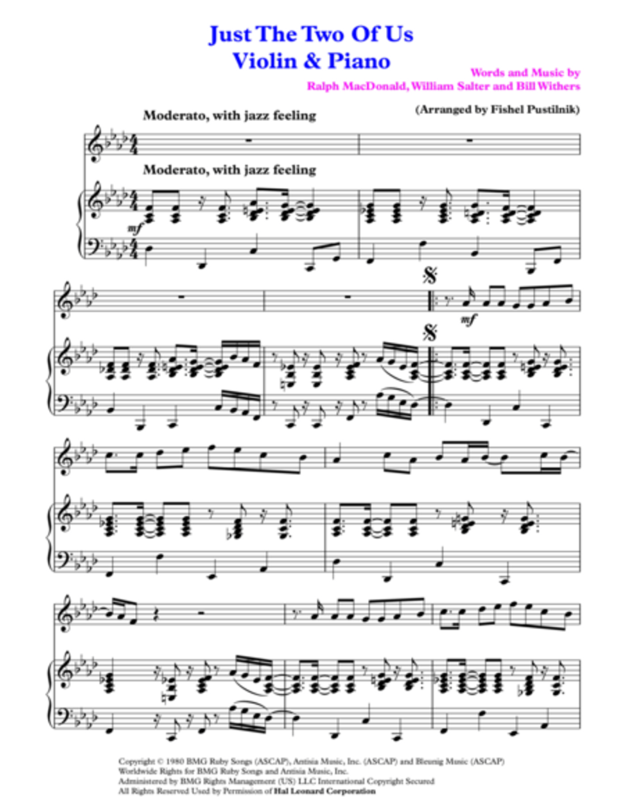 Just The Two Of Us Small Ensemble scores gallery preview page 2