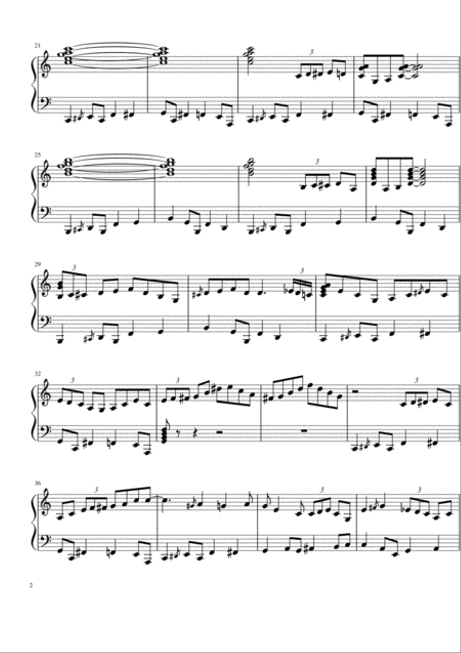 Blue Jay Piano Solo scores gallery preview page 2