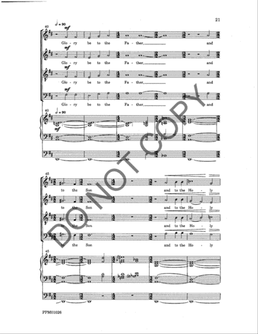 Magnificat and Nunc dimittis 4-Part scores gallery preview page 23