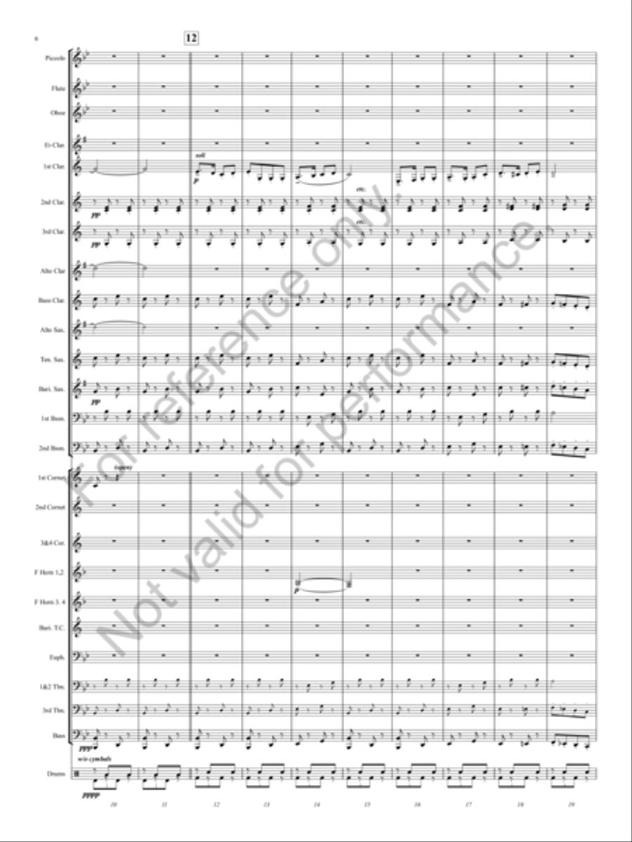 Marching Through Georgia Concert Band scores gallery preview page 3