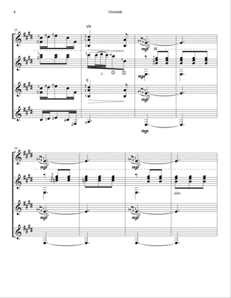 Granada Guitar Ensemble scores gallery preview page 5