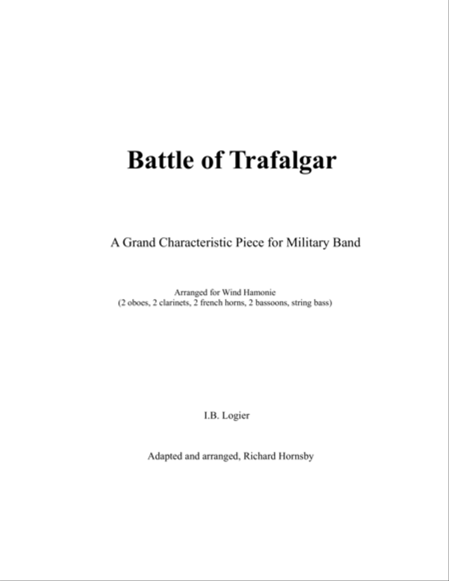 Battle of Trafalgar Woodwind Ensemble scores gallery preview page 1