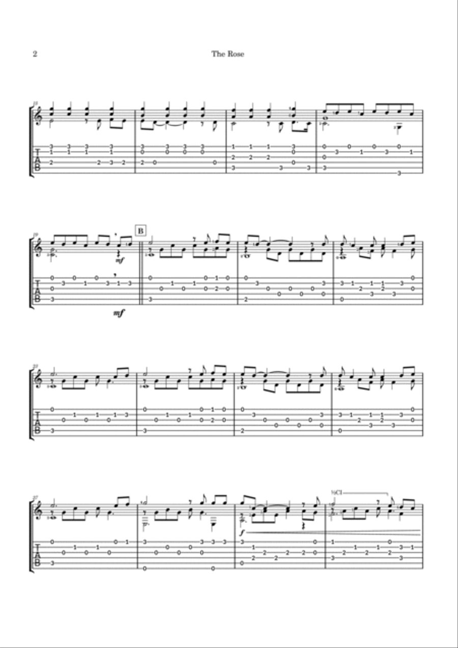The Rose Guitar Solo scores gallery preview page 5