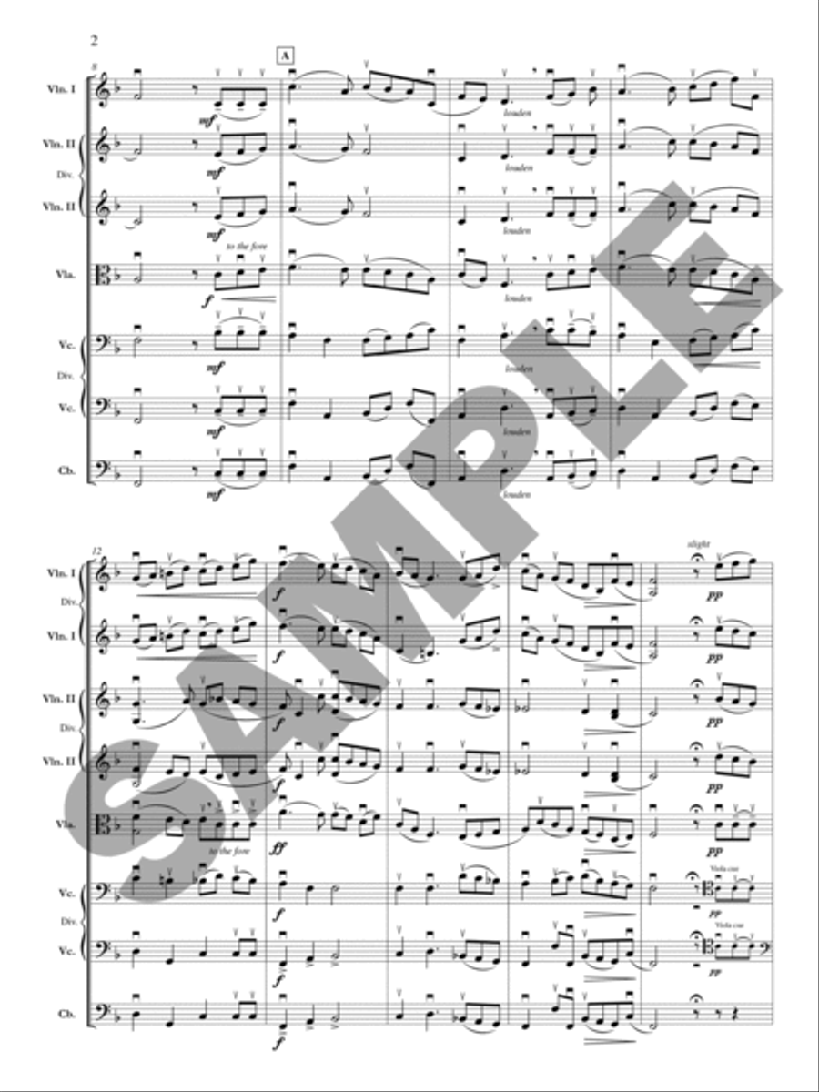 Irish Tune from County Derry (Danny Boy) Orchestra scores gallery preview page 3