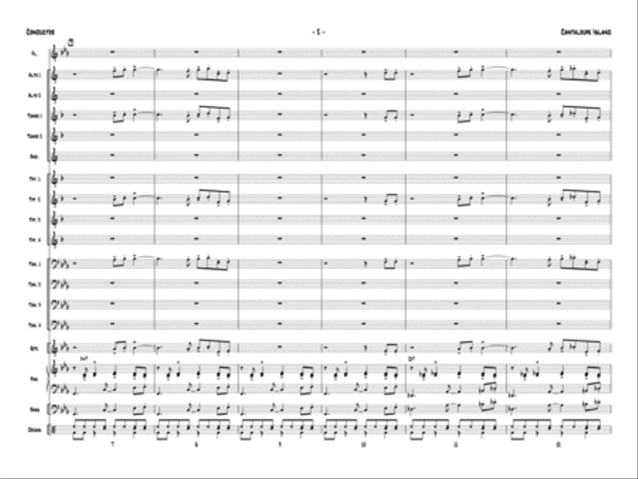 Cantaloupe Island Jazz Ensemble scores gallery preview page 21
