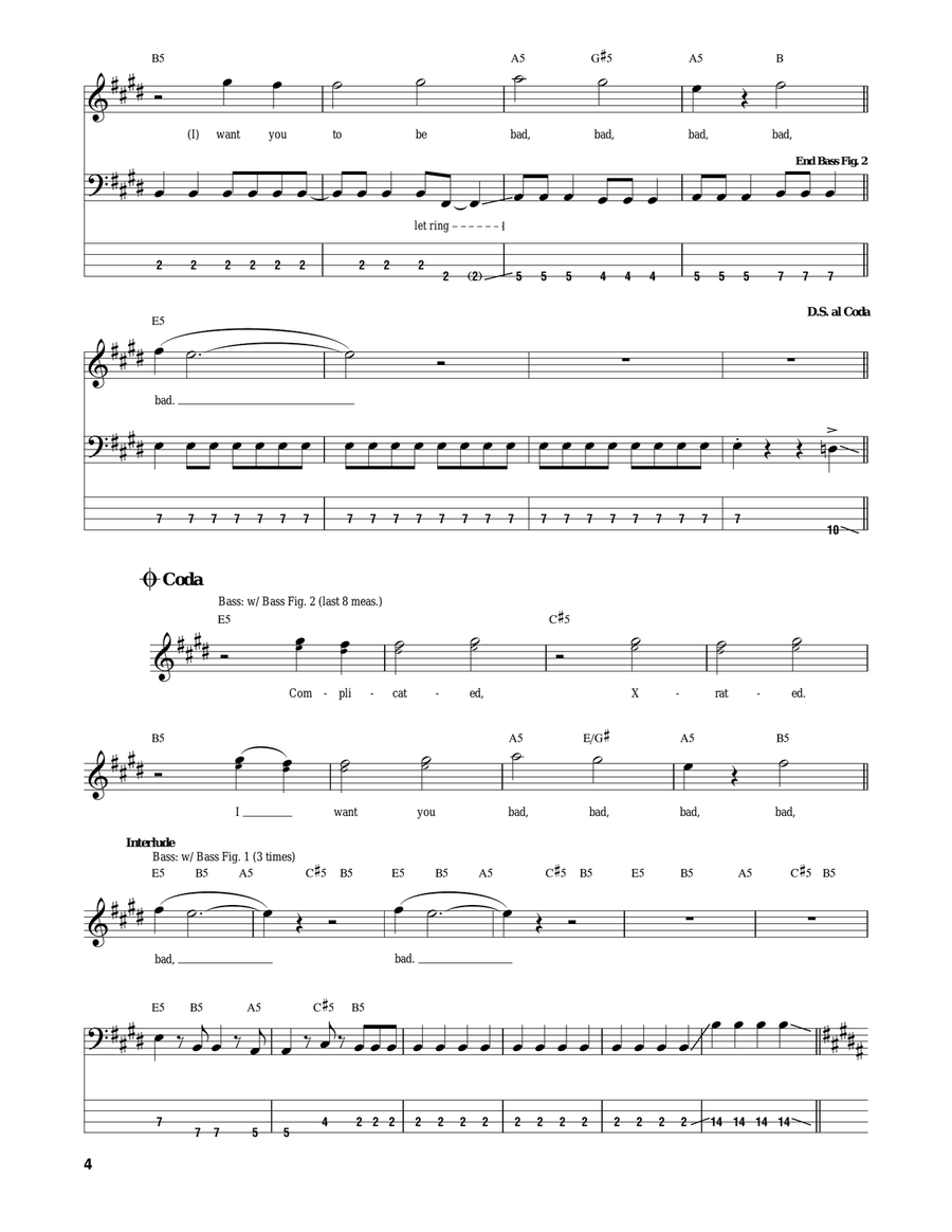 Want You Bad Acoustic Guitar scores gallery preview page 4