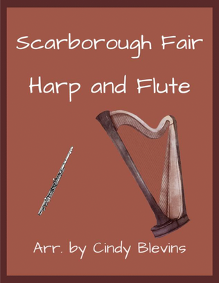 Book cover for Scarborough Fair, for Harp and Flute