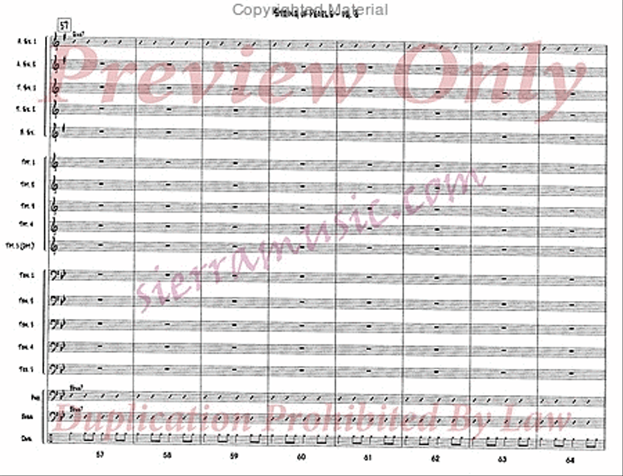 String Of Pearls Jazz Ensemble scores gallery preview page 9