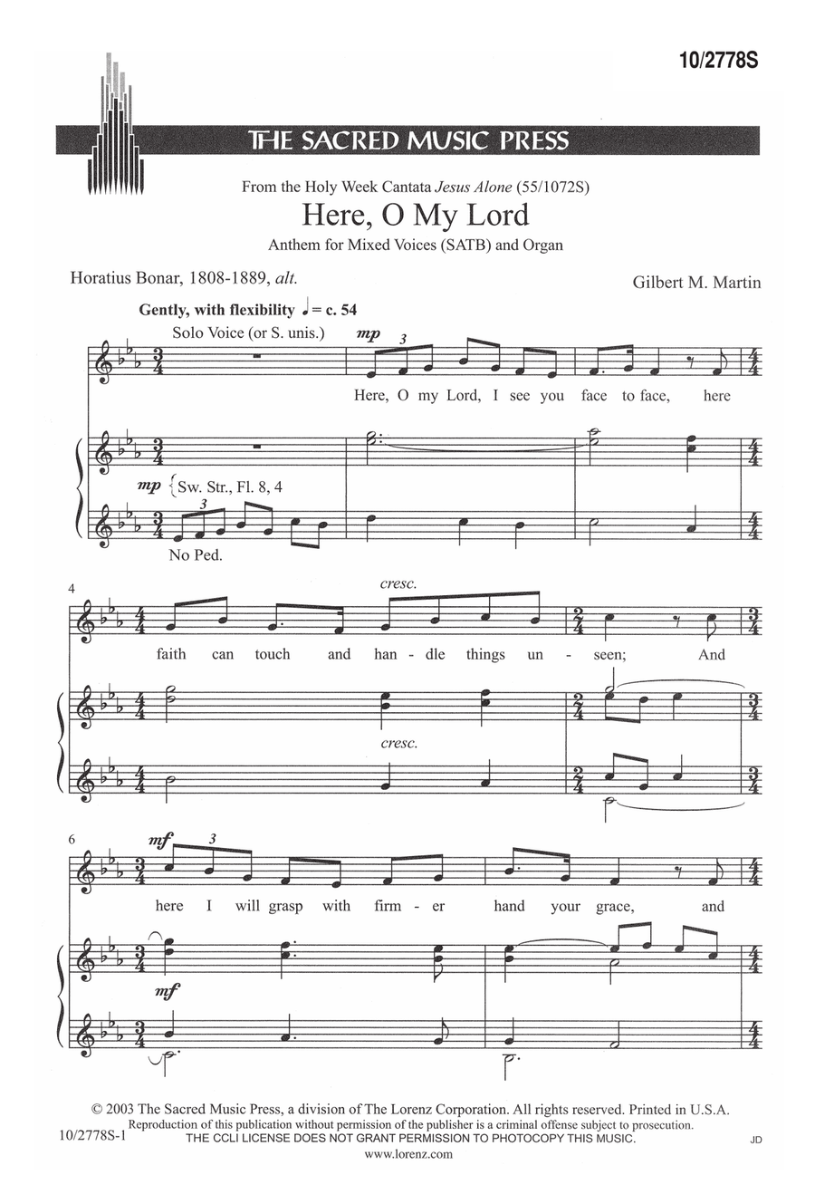 Here, O My Lord