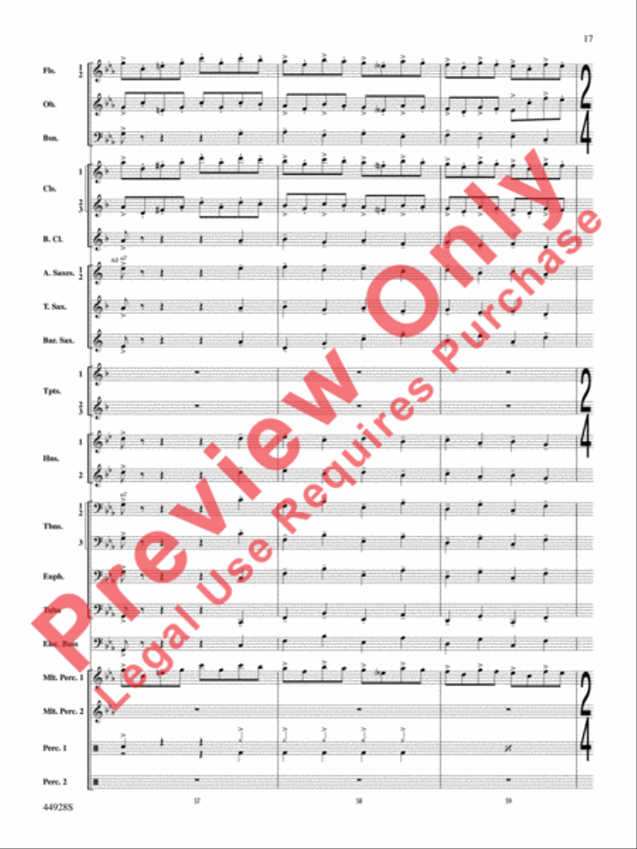 Dreams of Fireflies (On a Christmas Night) Concert Band scores gallery preview page 18
