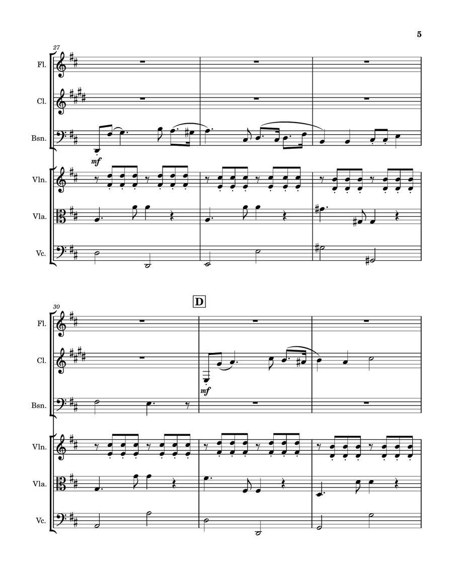 Sextet for Strings and Winds, Op. 30 Small Ensemble scores gallery preview page 5