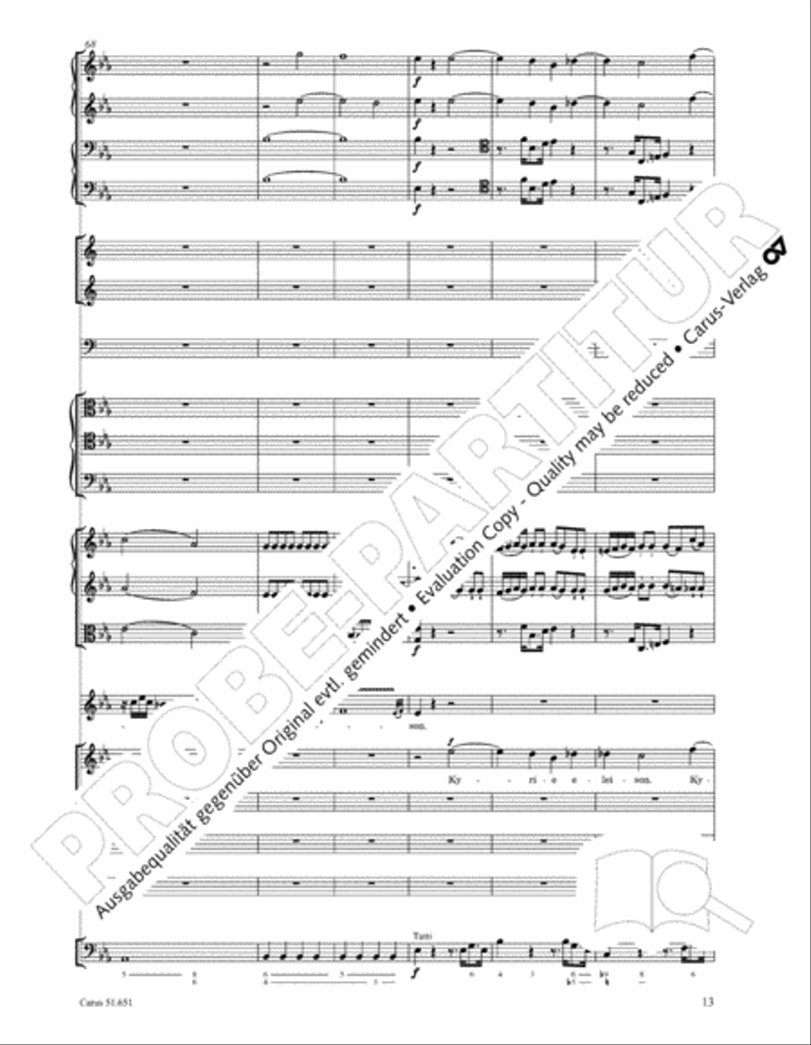 C Minor Mass, K. 427 (Missa in c KV 427) 4-Part scores gallery preview page 29