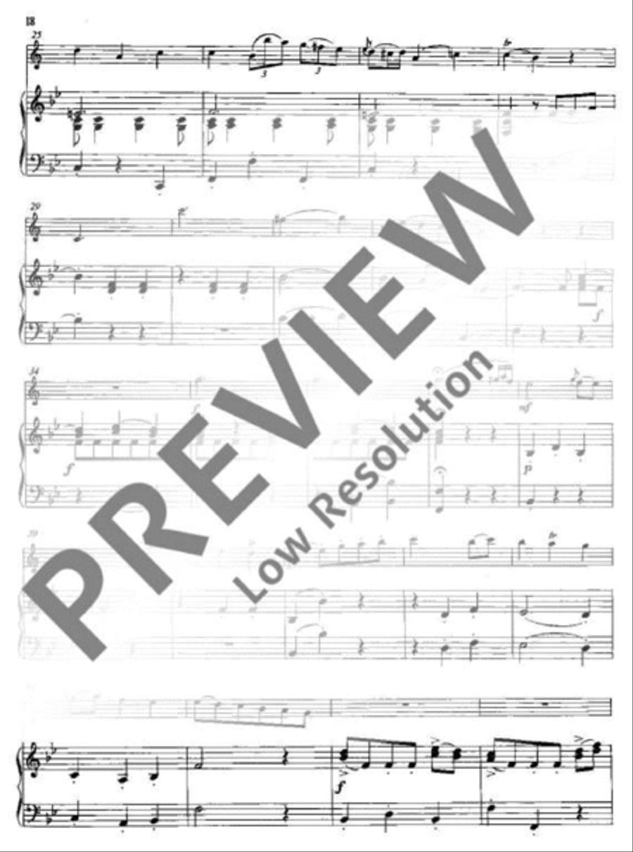 Concerto Bb major Clarinet scores gallery preview page 19