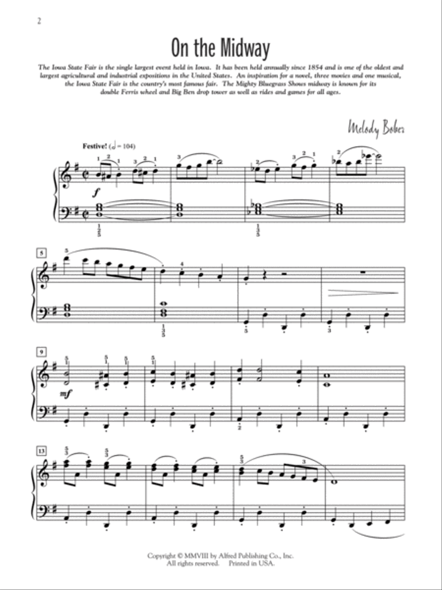 Postcards from Iowa Piano Solo scores gallery preview page 2