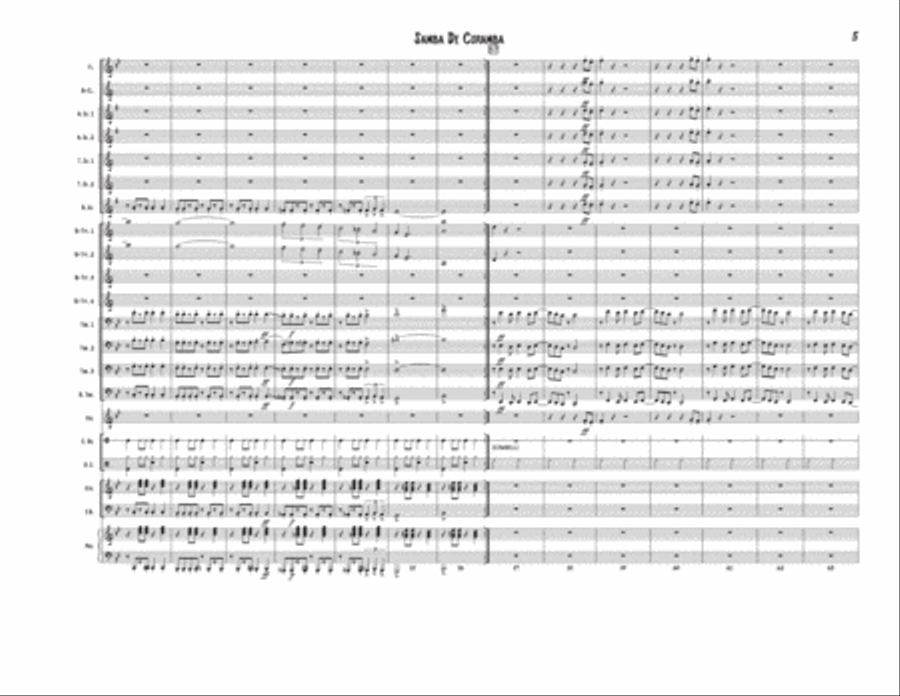 Samba De Caramba Jazz Ensemble scores gallery preview page 5