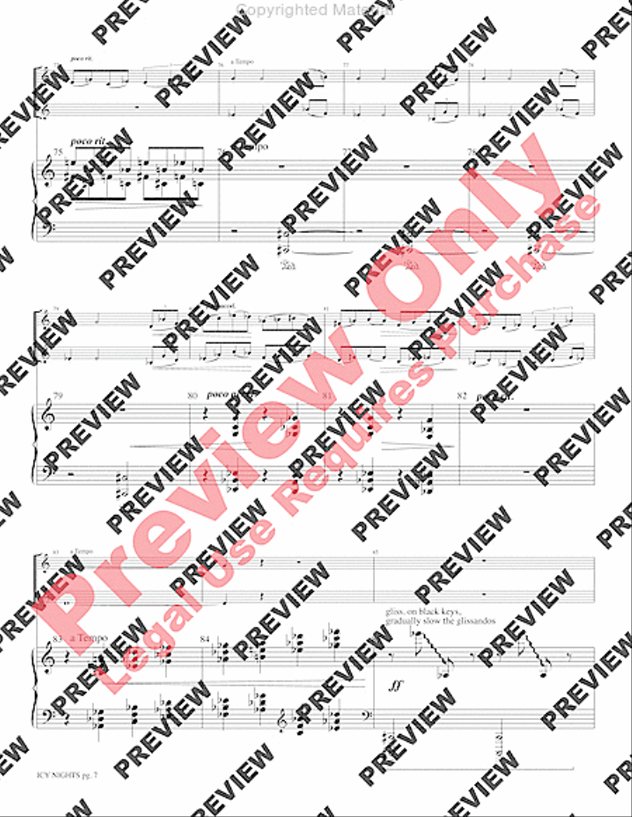 Icy Nights Brass Duet scores gallery preview page 9