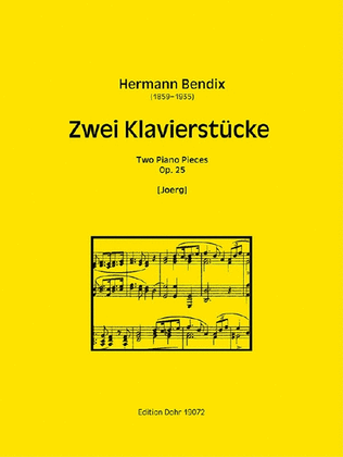 Book cover for Two Piano Pieces op.25