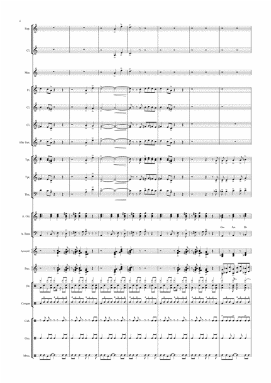 Monena - Samba Jazz Ensemble scores gallery preview page 6