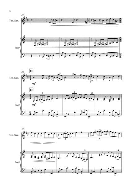 Fur Elise - a Jazz Arrangement for Tenor Saxophone and Piano image number null