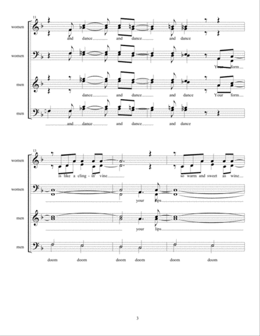 Stompin' At The Savoy A Cappella scores gallery preview page 3