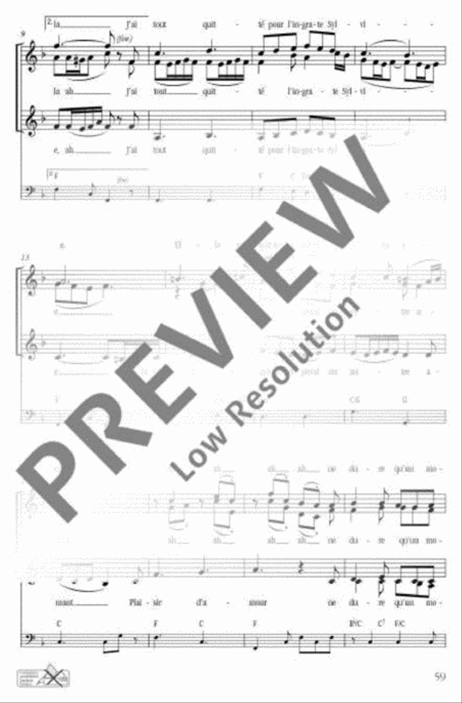 Plaisir d'Amour Plaisir d'Amour SSA scores gallery preview page 3