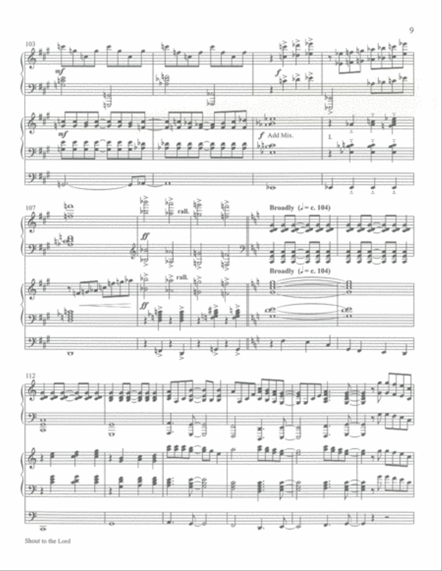 Shout to the Lord Organ scores gallery preview page 10