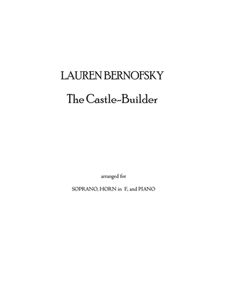 Book cover for THE CASTLE-BUILDER (high voice) - score and horn part