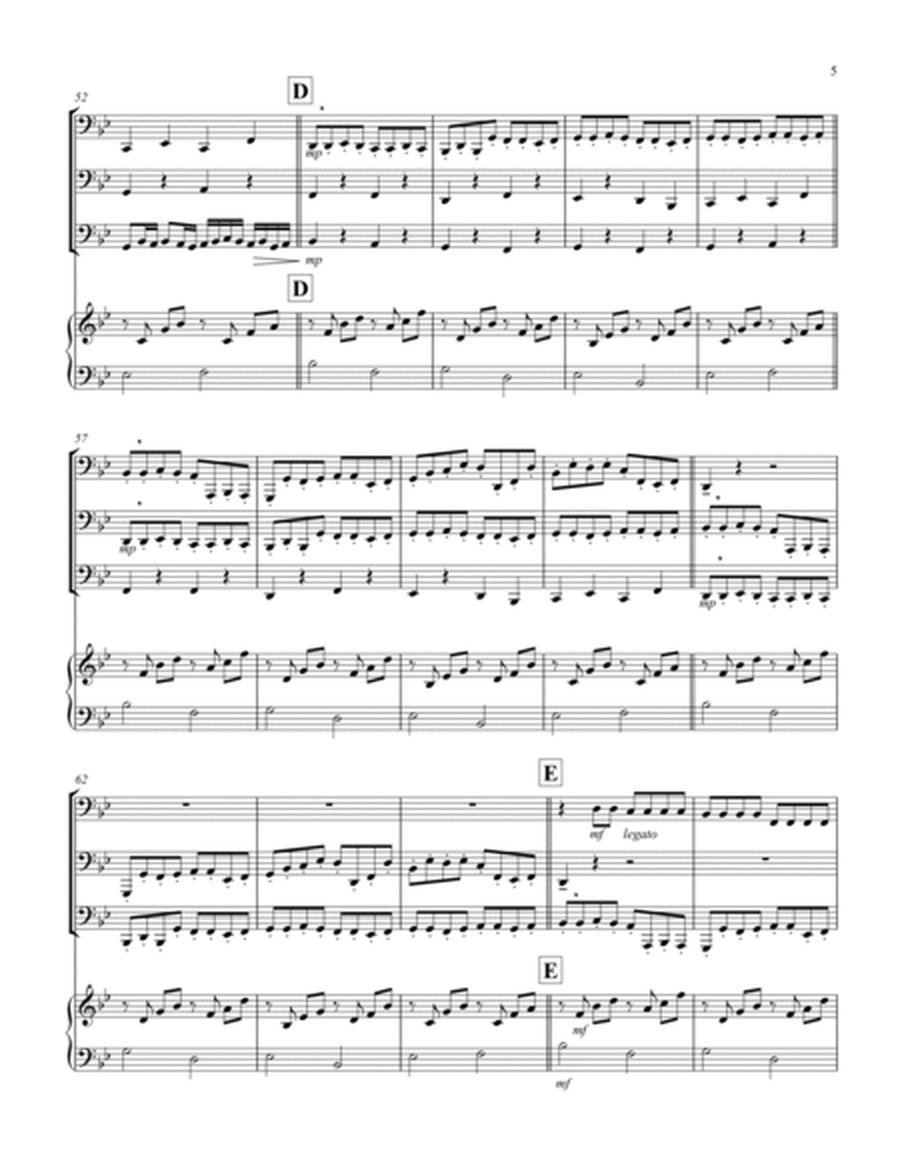 Canon (Pachelbel) (Bb) (Tuba Trio, Keyboard)