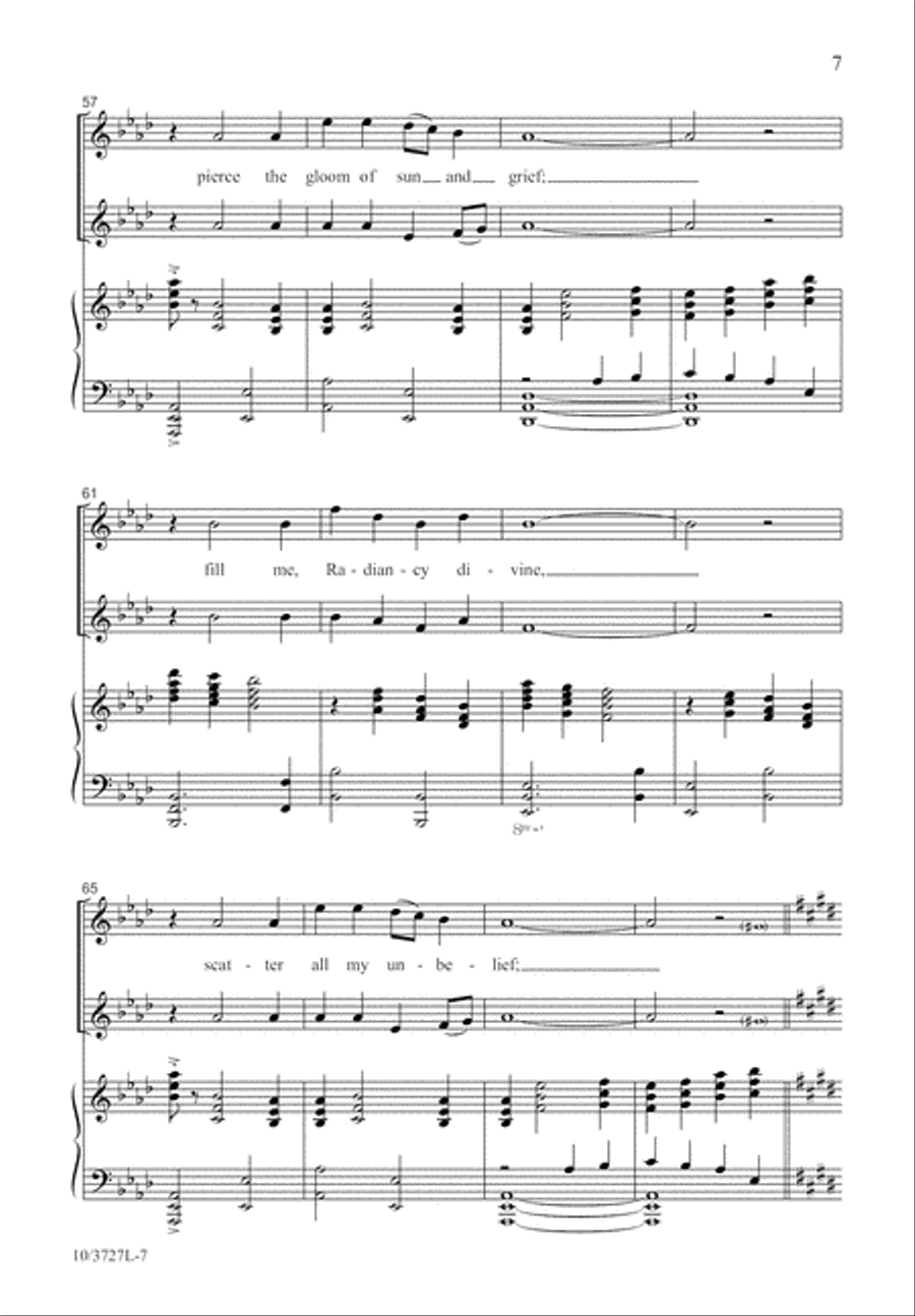 Christ, Whose Glory Fills the Skies 4-Part scores gallery preview page 8