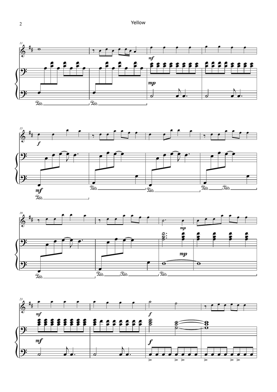 Yellow Chamber Music scores gallery preview page 2