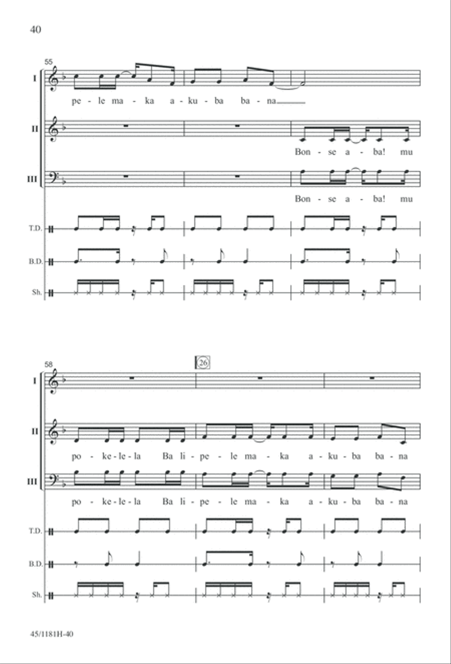 Contemporary Choral Classics 3-Part scores gallery preview page 40
