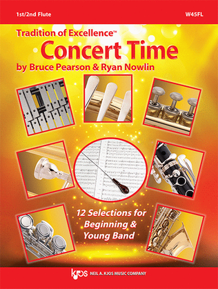 Book cover for Tradition Of Excellence: Concert Time, Flute